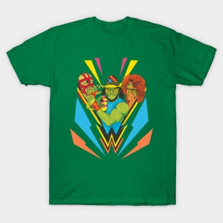 Technicolor Wrestling T-Shirt